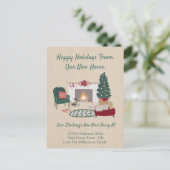 Carte Postale Faire-part de déplacement | Nouvelle maison pour l (Debout devant)