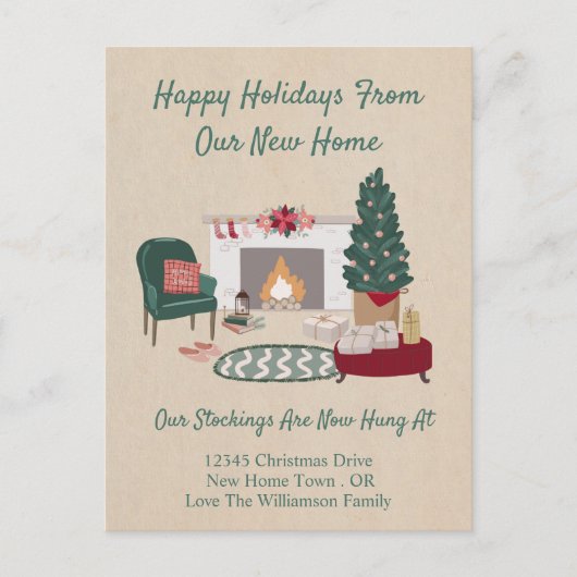 Carte Postale Faire-part de déplacement | Nouvelle maison pour l (Devant)