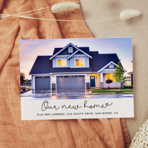 Carte Postale Faire-part de déplacement photo mignon