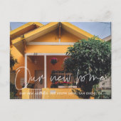 Carte Postale Faire-part de déplacement photo moderne minimalist (Devant)