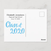 Carte Postale Faire-part de diplôme classique d'hier et d'aujour (Dos)