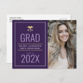 Carte Postale faire-part de diplôme de l'école de soins infirmie (Devant / Derrière)