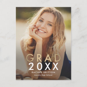 Carte postale Faire-part de diplôme de Mix moderne