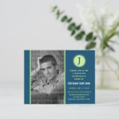 Carte postale Faire-part de diplôme de monogramme (Debout devant)