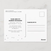 Carte Postale Faire-part de diplôme un athlète photo (Dos)