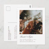 Carte Postale Faire-part de fiançailles formel (Devant / Derrière)