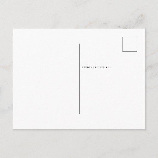 Carte Postale Faire part de fiançailles Script At Last (Dos)