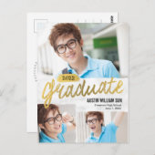 Carte postale Faire-part de finition brosse rustiq (Devant / Derrière)