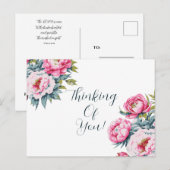 Carte Postale Faire part de fleurs pour vous (Devant / Derrière)