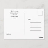 Carte Postale Faire part de fleurs pour vous (Dos)