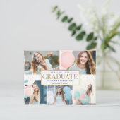 Carte postale Faire-part de graduation de balise s (Debout devant)