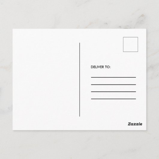 Carte Postale Faire-part de graduation de script moderne (Dos)