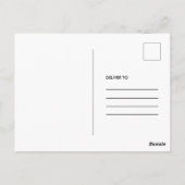 Carte Postale Faire-part de graduation photo de script moderne (Dos)