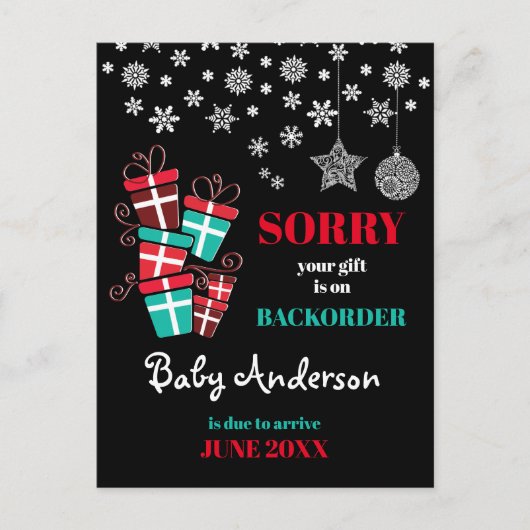 Carte Postale Faire-part de grossesse (Devant)