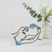 Carte Postale Faire-part de grossesse bébé garçon (Debout devant)