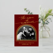 Carte postale Faire-part de grossesse de cadre d'a (Debout devant)