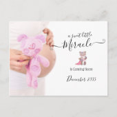 Carte Postale Faire-part de grossesse | Miracle (Devant)
