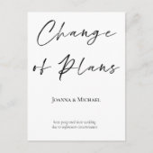 Carte Postale Faire-part de la date du Mariage de modification d (Devant)