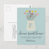 Carte postale Faire-part de la maison de déménagem (Devant / Derrière)