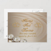 carte postale faire-part de mariage (Devant / Derrière)