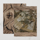 Carte Postale faire-part de mariage (Devant / Derrière)