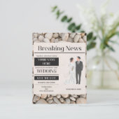 Carte Postale faire-part de mariage (Debout devant)