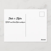 carte postale faire-part de mariage (Dos)
