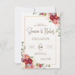 carte postale faire-part de mariage