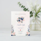 Carte Postale faire-part de mariage (Debout devant)