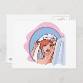 Carte Postale Faire-part de mariage 42 (Devant / Derrière)