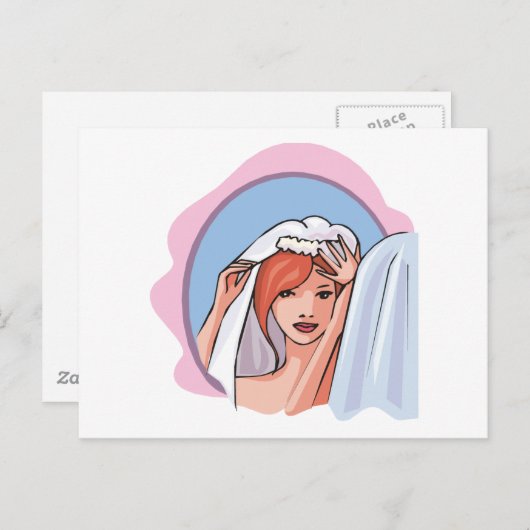 Carte Postale Faire-part de mariage 42 (Devant / Derrière)