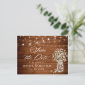 Carte Postale Faire part de mariage à conserver dans un pot Maso (Debout devant)