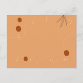 Carte Postale Faire-part de mariage Abstrait en terre cuite dess (Dos)