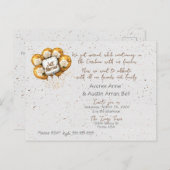 Carte postale Faire-part de mariage après la cérém (Devant / Derrière)