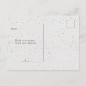 Carte postale Faire-part de mariage après la cérém (Dos)