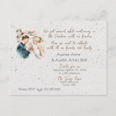 Carte postale Faire-part de mariage après la cérém (Devant)