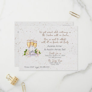 Carte postale Faire-part de mariage après la cérém