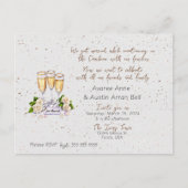 Carte postale Faire-part de mariage après la cérém (Devant)