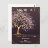 Carte Postale Faire-part de mariage Arbre de Vie (Devant / Derrière)