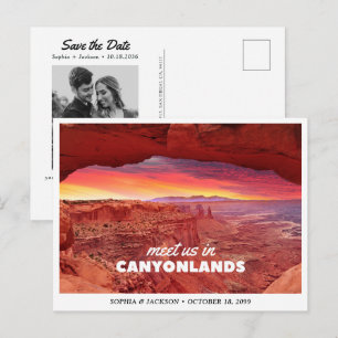Carte Postale Faire-part de mariage au Canyonlands National Park