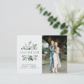 Carte Postale faire part de mariage avec lettrage sur cadre d'eu (Debout devant)