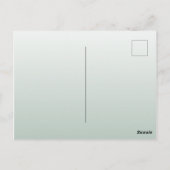 Carte Postale Faire-part de mariage botanique doré vert Sage (Dos)