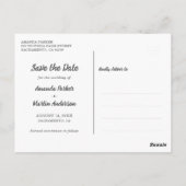 Carte Postale Faire part de mariage campagne rustique tableau no (Dos)