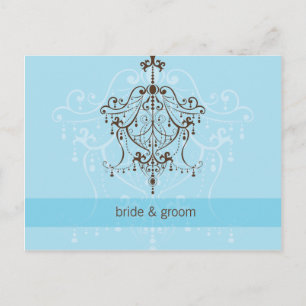 Carte Postale FAIRE-PART DE MARIAGE : chandelier
