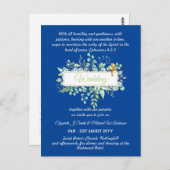 Carte Postale Faire-part de mariage chrétienne moderne (Devant / Derrière)