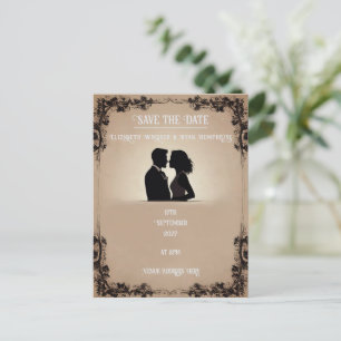 Carte Postale Faire-part de mariage de la mariée et du marié