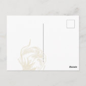 Carte Postale Faire-part de mariage de lavande Plante en coton b (Dos)