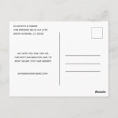 Carte Postale Faire-part de mariage de tournesol rustique avec R (Dos)