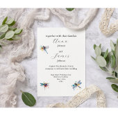 Carte postale Faire-part de mariage Dragonfly