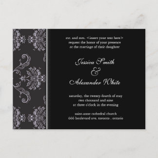 Carte postale faire-part de mariage | E1